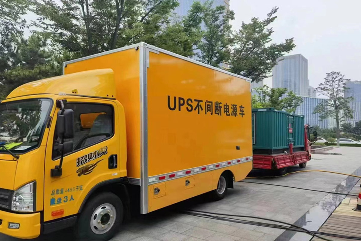 砚山发电机租赁施工现场